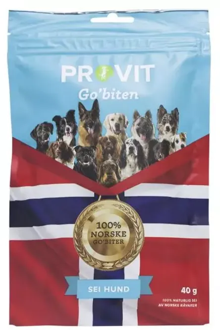 Hovedbilde Provit Frysetørket Sei 40g