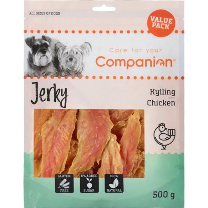 Hovedbilde Companion Chicken Jerky 500g