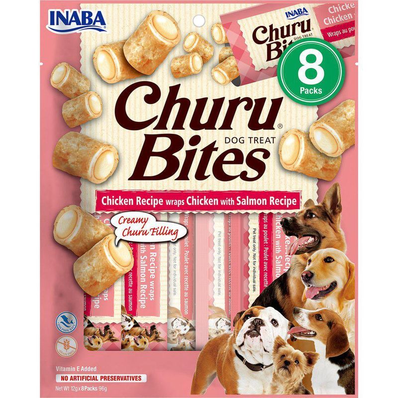 Churu Dog Bites Chicken with Salmon 8pk