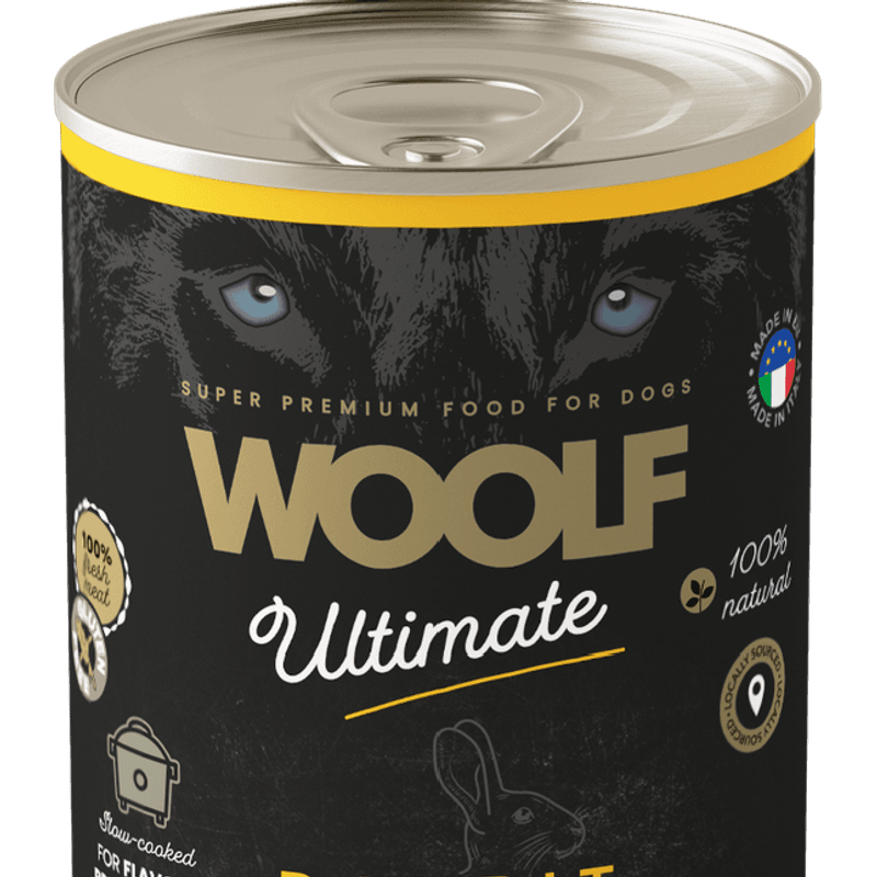 Woolf Canned Rabbit with Tomato 400g
