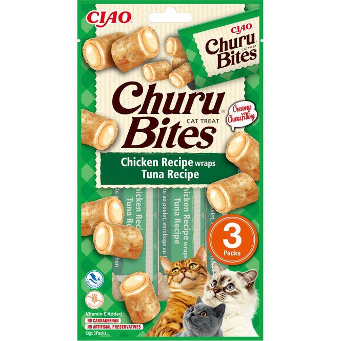 Hovedbilde Churu Cat Bites Chicken and Tuna 3pk