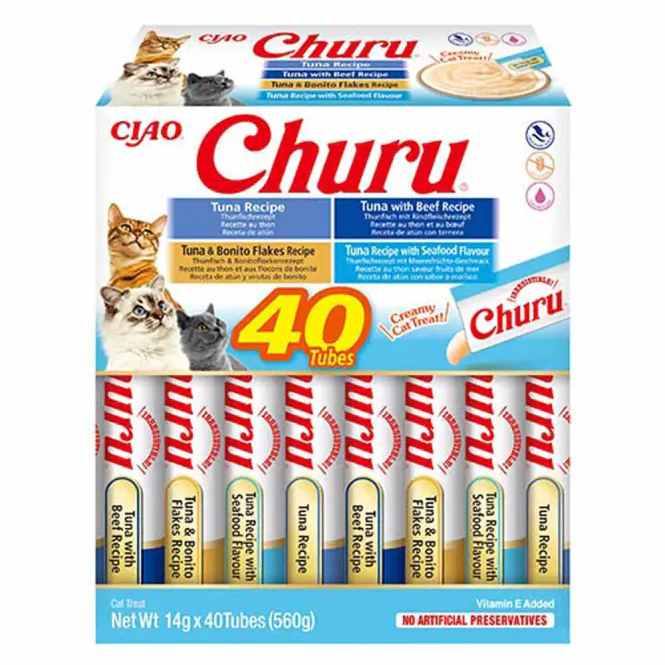 Hovedbilde Churu Cat Tuna Varieties 40pk