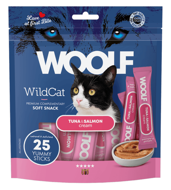 Hovedbilde Woolf Cream Tuna + Salmon 25pk