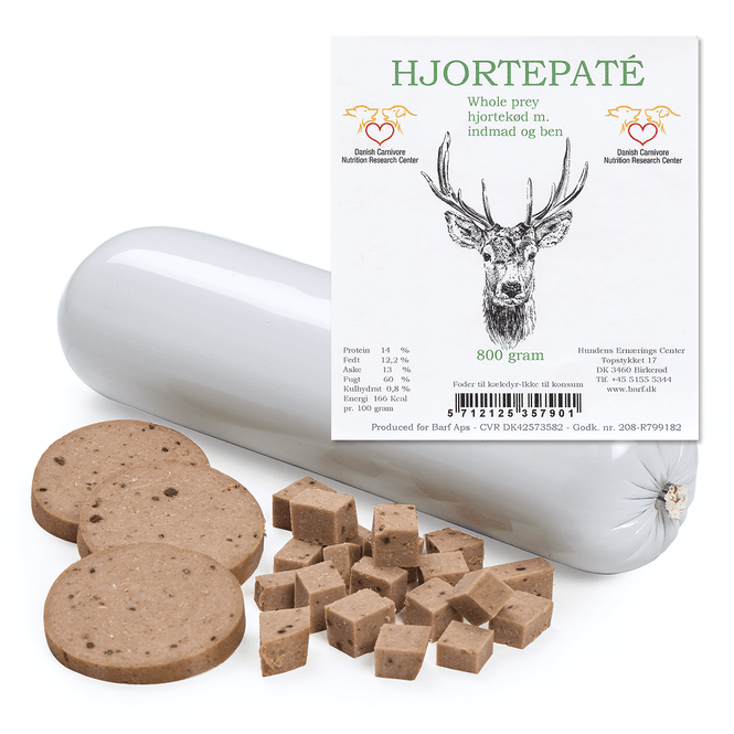 Hovedbilde Barf - Hjortepate WholePrey 800g