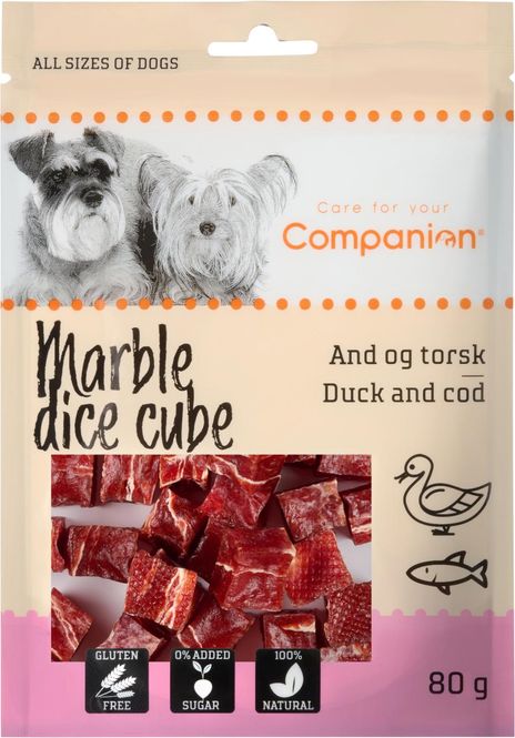 Hovedbilde Companion Marble Dice Cube Duck & Cod 80g